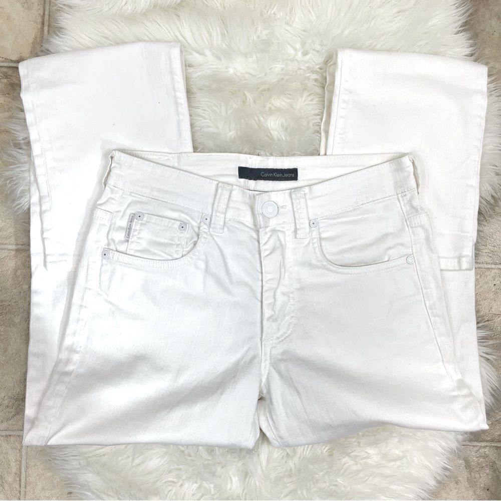 Calvin Klein | white jeans regular slim fit 31x43